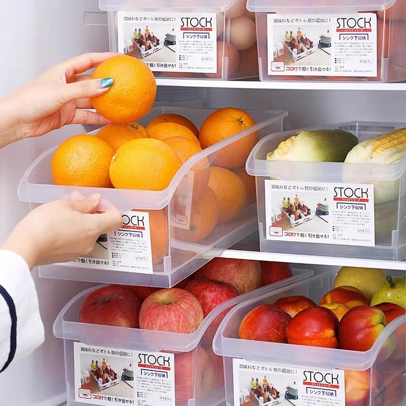 居家家多功能冰箱收纳盒抽屉式水果蔬菜保鲜盒食品级冷藏储存盒子