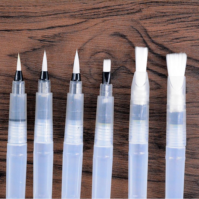 飞乐鱼自来水笔套装初学者大容量注水式储水软头固体水彩颜料画笔