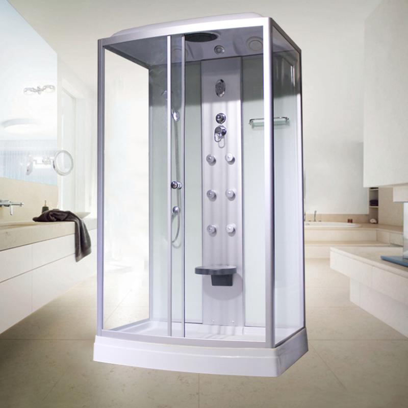 淋浴房整体浴室家用长方形洗澡房冲浪按摩浴缸钢化玻璃隔断卫生间