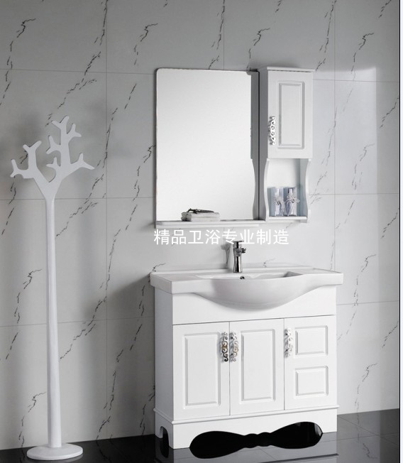 美式欧式橡木浴室柜组合实木浴柜洗脸盆柜组合洗手盆柜SH331