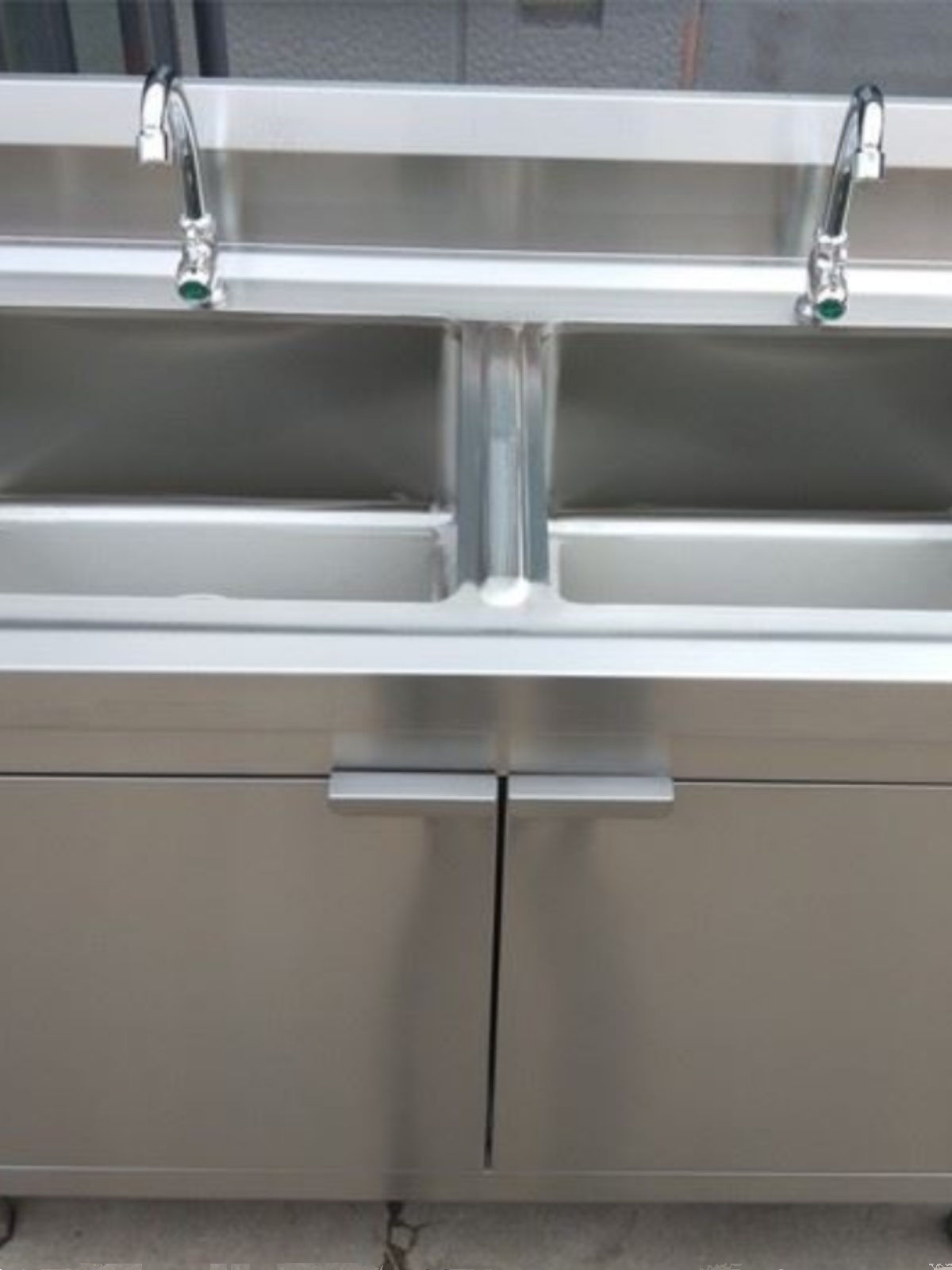 定制厨房洗菜池一体柜不锈钢洗手池集成水槽台面水池盆单槽双槽水