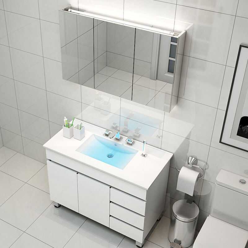 定制福朗特不锈钢智能浴室柜组合套装落地现代简约洗脸洗手盆洗漱