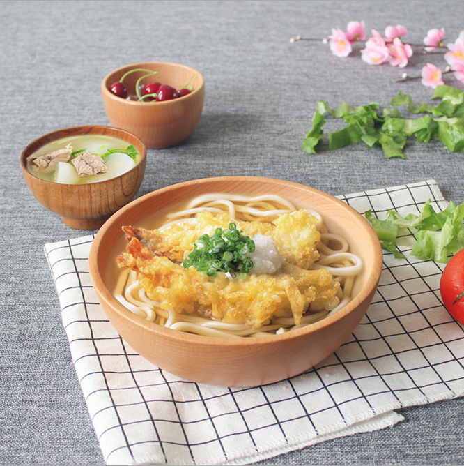 实木碗创意沙拉碗大号木质碗平底汤碗泡面碗米饭碗酸枣碗日式餐具