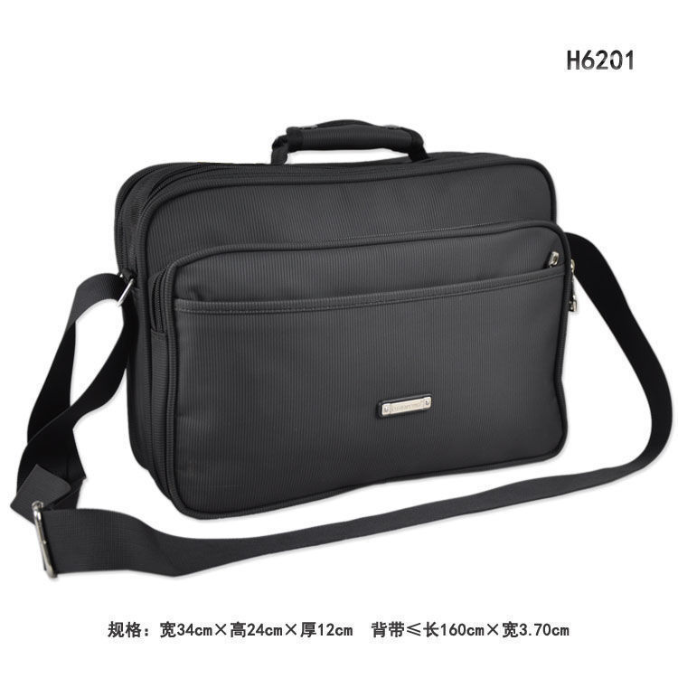 时尚潮流户外男士包业务休闲工具包横款单肩包斜挎手提背包H6201