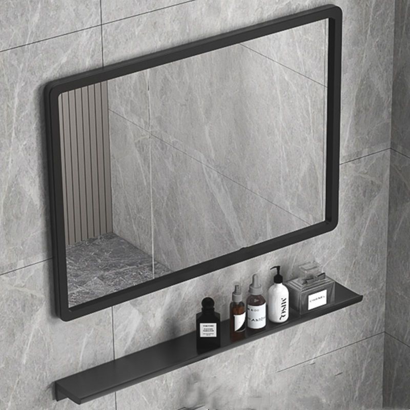 太空铝浴室镜柜挂墙式镜子防雾高清壁挂卫生间置物架收纳脸盆镜子