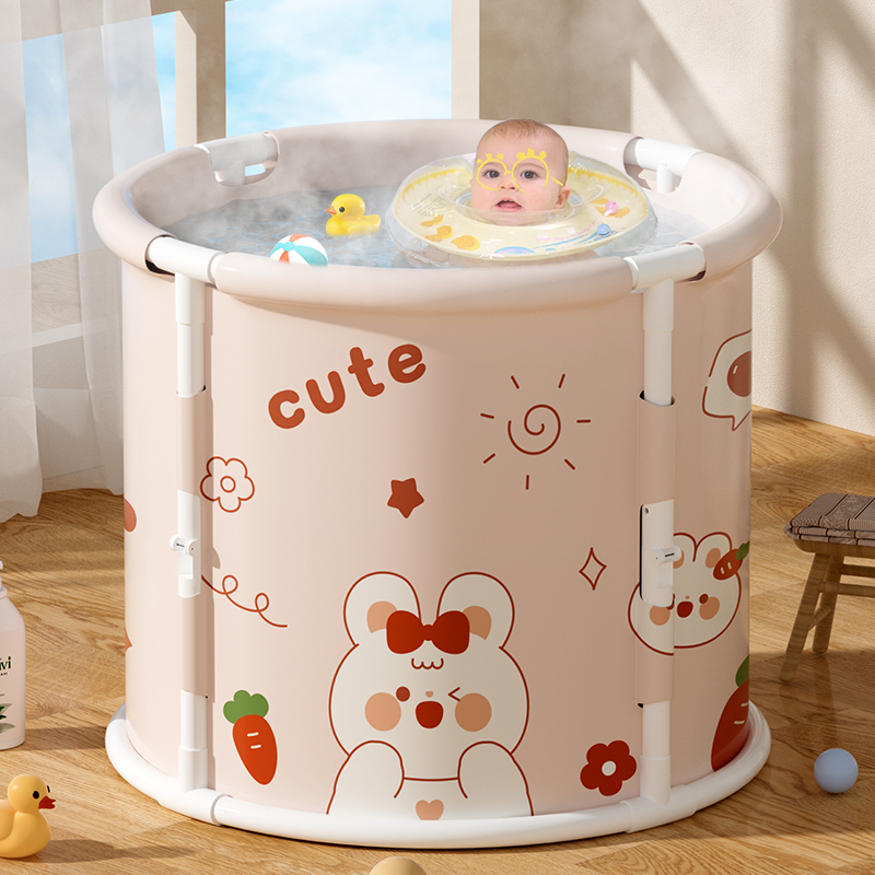 宝宝泡澡桶儿童折叠洗澡桶家用浴缸婴幼儿全身浴桶小孩子可坐浴盆