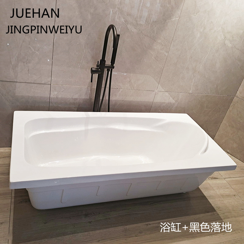 新品浴缸家用亚克力双层保温独立式单人小户型成人浴缸老人浴盆
