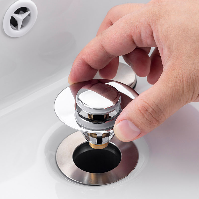 洗手盆漏水塞子通用水槽洗面盆台池弹跳芯下水器管过滤按压式配件