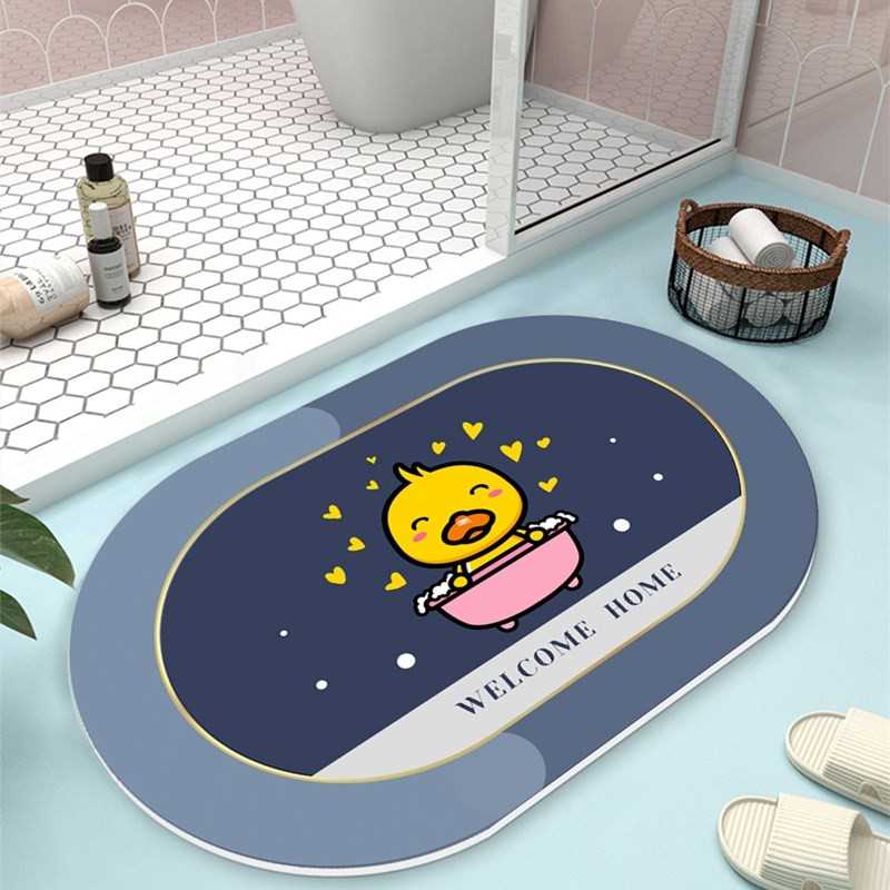 硅藻泥吸水垫卫生间地垫浴室防滑脚垫软硅藻土洗手间卫浴厕所地毯