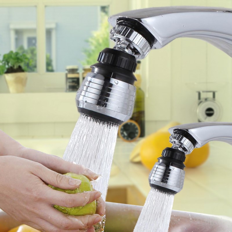 厨房水龙头过滤器防溅节水起泡器可旋转花洒喷头水嘴水龙头节水器