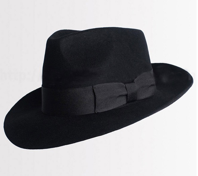 羊毛尼帽MICHAEL JACKSON帽子/迈克 杰克逊 礼帽 黑色礼帽