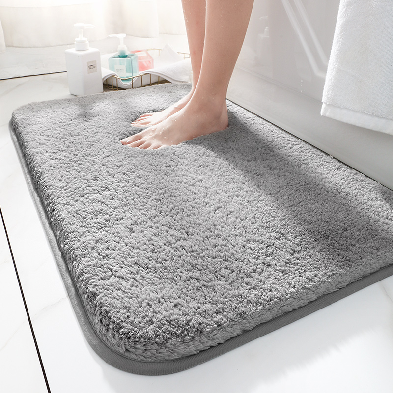 吸水地垫加厚浴室防滑门垫卫生间地毯卫浴门口脚垫子速干毛绒地垫