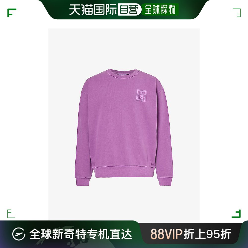 香港直邮潮奢 Obey 男士 Icon 品牌标识印花棉混纺卫衣