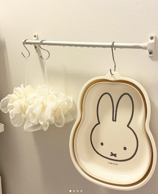 Miffy米菲兔可折叠脸盆洗手盆便携式旅行小号塑料盆学生宿舍