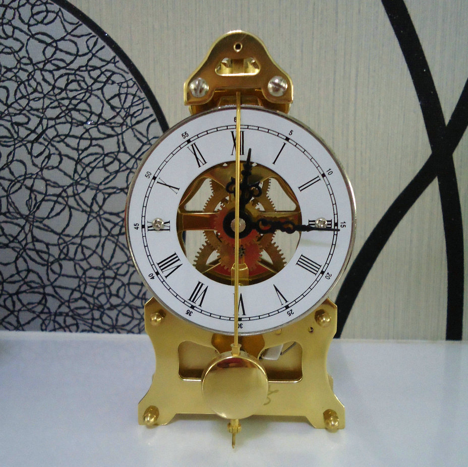 北极星全铜机芯机械收藏座钟全德国技术宝石轴承装饰钟观赏钟表M1