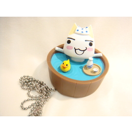 DOKO+DEMO+ISSYO(宇多田光画作人物-特落猫) 浴缸栓用浮标玩偶