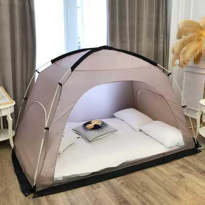 新品室内帐篷床上冬季房间家用单双人折叠透气防风保暖遮光蒙古包