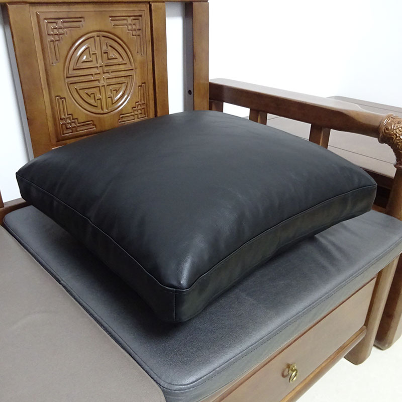 PU仿真皮欧式环保加厚方形50*50沙发皮靠垫大靠背套腰枕定做枕套