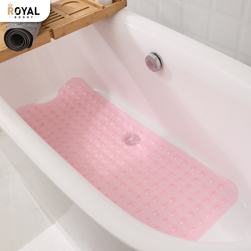 浴缸防滑软垫防霉环保卫生间淋浴垫儿童防摔环保pvc纯色日式脚垫