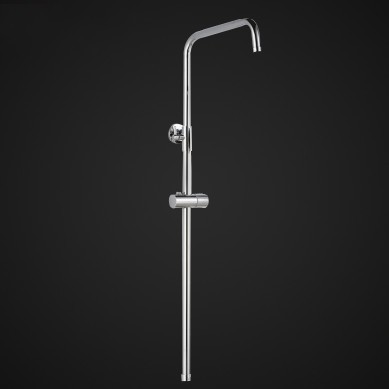 加厚全铜/不锈钢淋浴管花洒支架座喷头硬管可调节升降杆配件通用