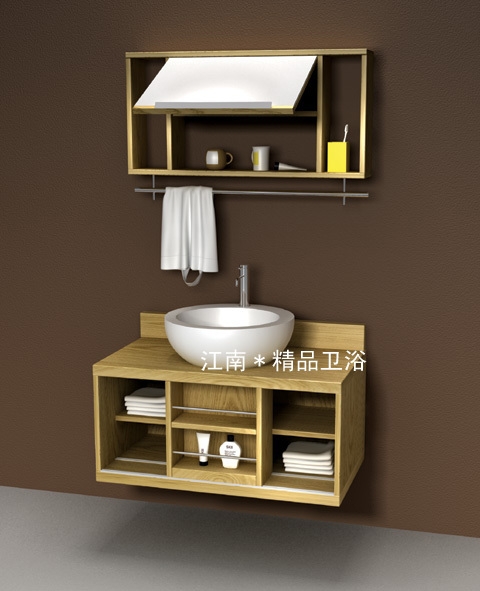 欧式美式橡木浴室柜组合实木浴柜洗脸盆柜洗手盆柜洗漱台 XM074