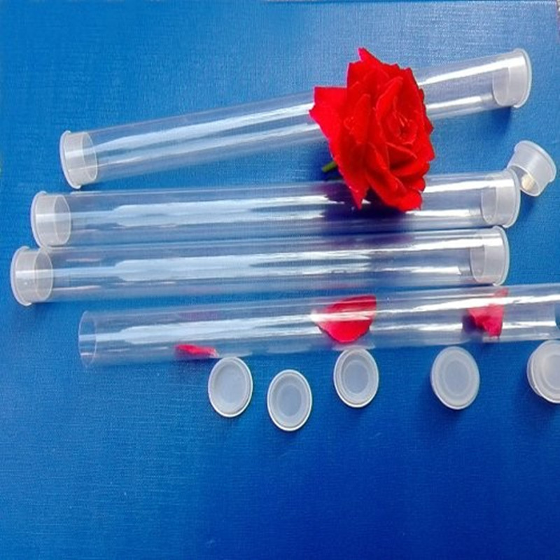 推荐供应透明管产品包装管 塑料管  PVC管子硬管带防尘堵头内径20