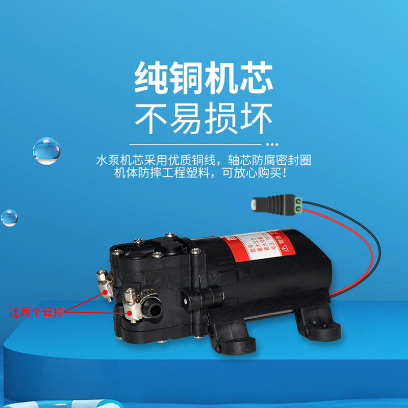 极速天颛定制12V净水器自吸泵家用净水机增压泵微型隔膜泵小型水