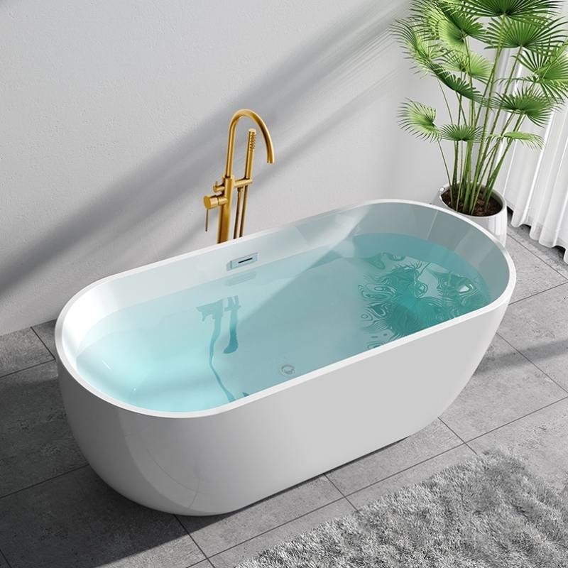直销新品a小型浴缸无缝一体可移动家用轻奢小户型日式深泡单人水