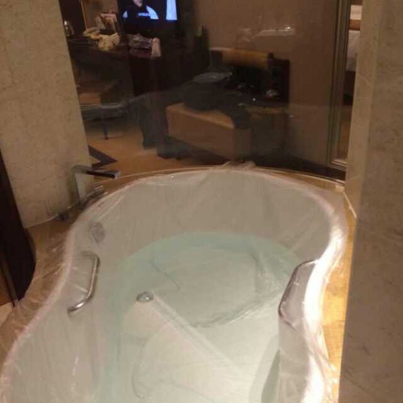 旅行一次性泡澡袋浴缸膜浴缸套木桶袋子浴桶膜加厚浴缸袋酒店10片