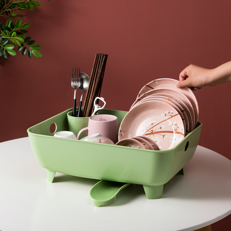 推荐碗筷收纳盒大号单层厨房水槽置物晾放碗架小型碗碟碗筷沥水架