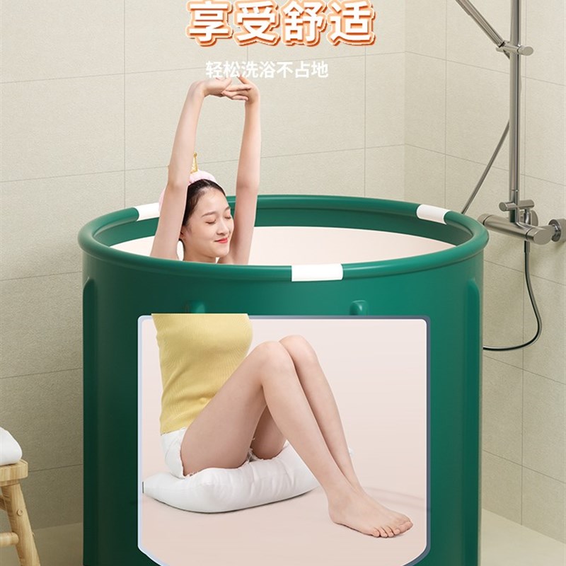 推荐泡澡桶大人可折叠加热洗澡桶沐浴桶全身浴缸成人家用儿童坐浴