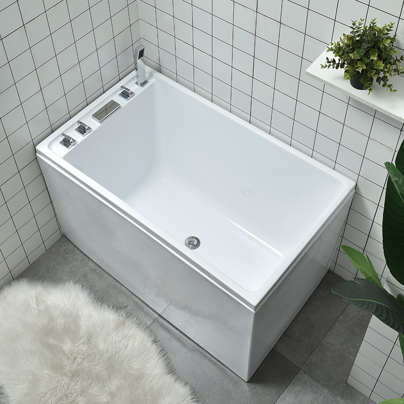 浴缸家用小户f型亚克力嵌入式独立式现代加厚加深坐式成人婴儿浴