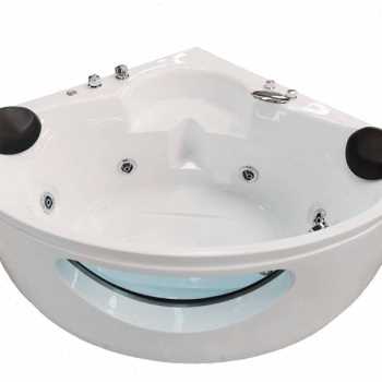 急速发货新品扇形亚克力浴缸小户型双人浴盆12米13米现代智能冲浪