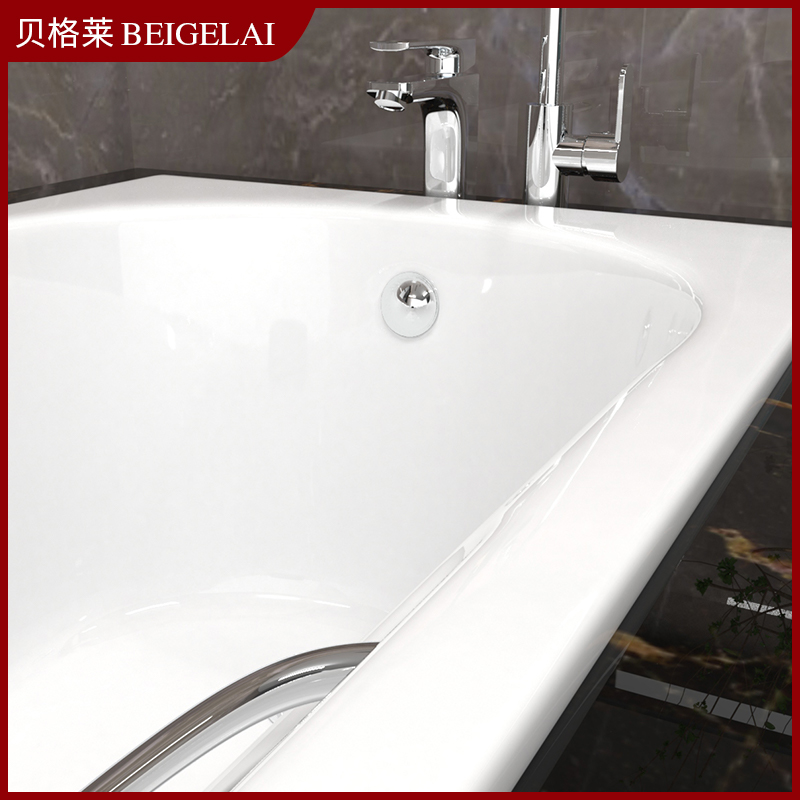 推荐浴缸小户型简易嵌入式铸铁搪瓷陶瓷单人迷你成人小卫生间浴盆