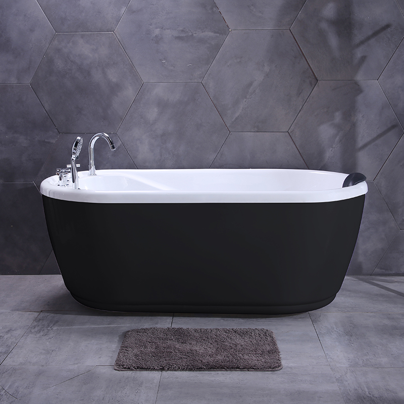 推荐亚克力独立式浴缸一体式欧式浴缸家用浴缸小户型贵妃浴缸