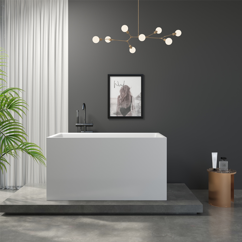 推荐免安装方形浴缸家用亚克力无缝一体加深可移动浴缸小户型定制