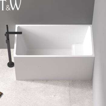 直销新品TW特拉维尔家用坐式亚克力浴缸独L立式小户型日式深泡坐