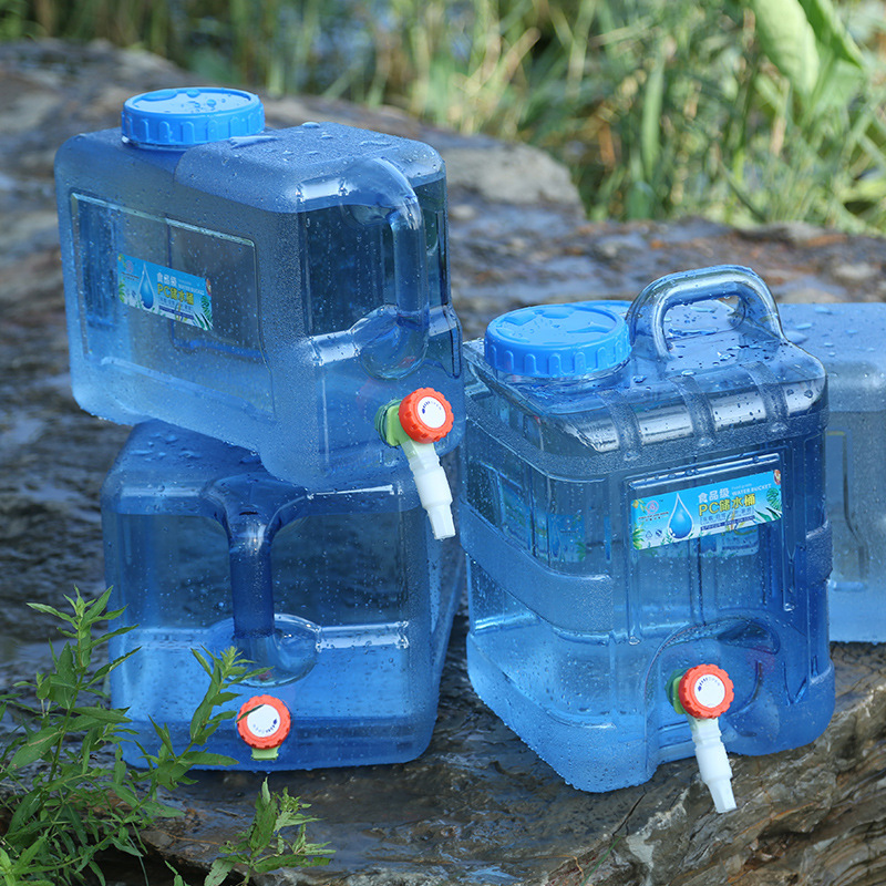 户外水桶带c龙头车载水箱家用储水用纯净桶矿泉水饮水蓄水大塑料