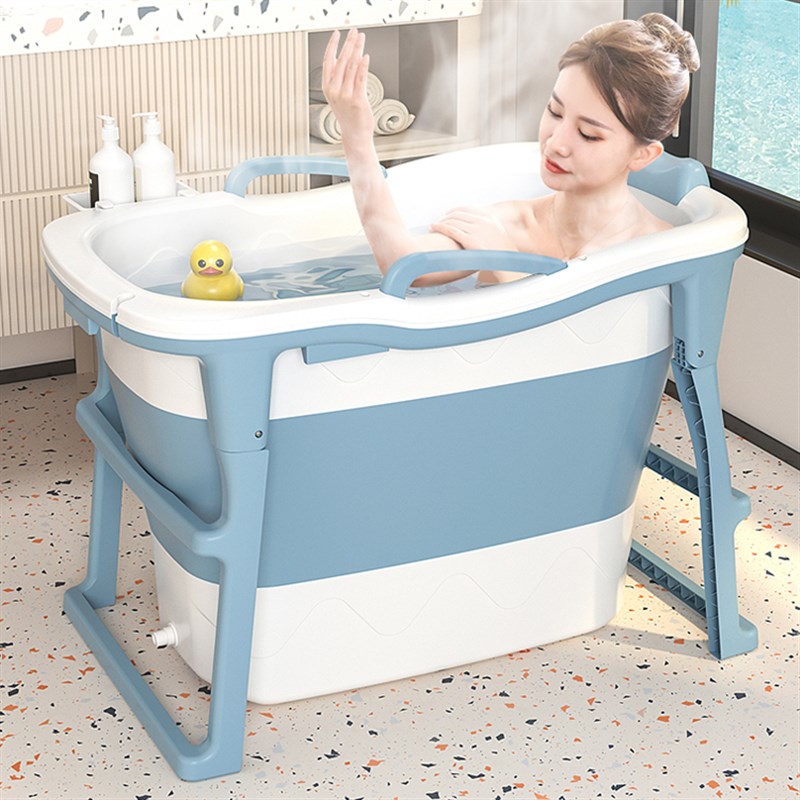 厂家泡澡桶可折叠浴桶家用成人儿童洗澡桶小户型浴缸婴儿洗澡盆沐
