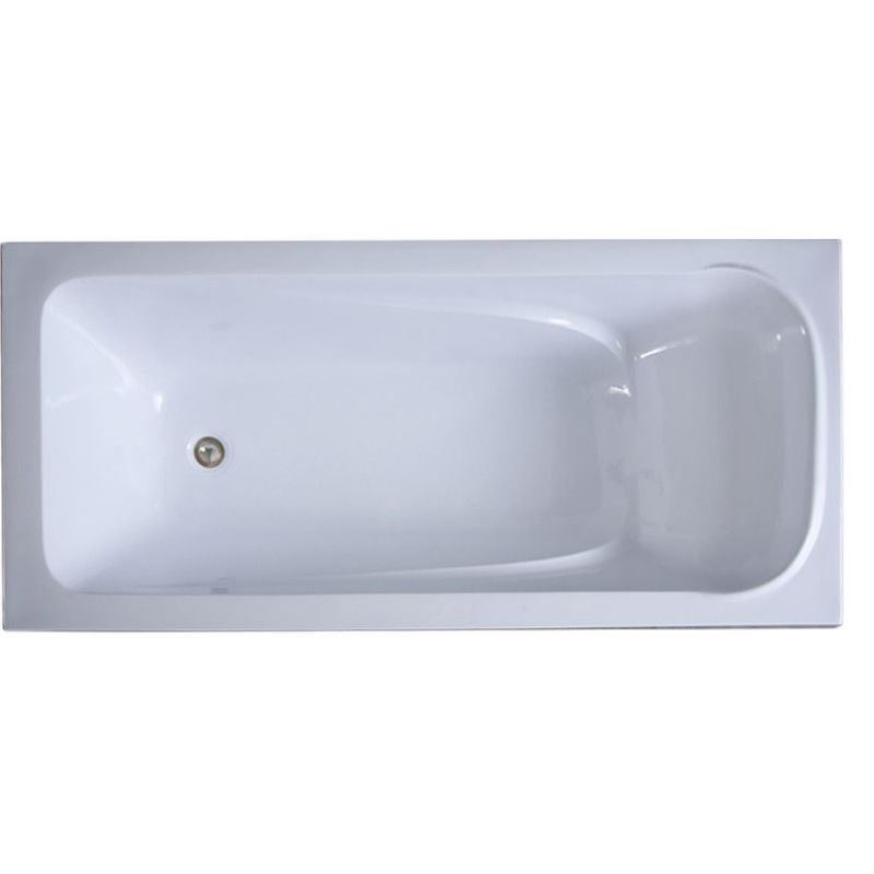 推荐陶瓷浴缸家用加厚嵌入式亚克力方形浴盆普通浴缸浴池独立式浴