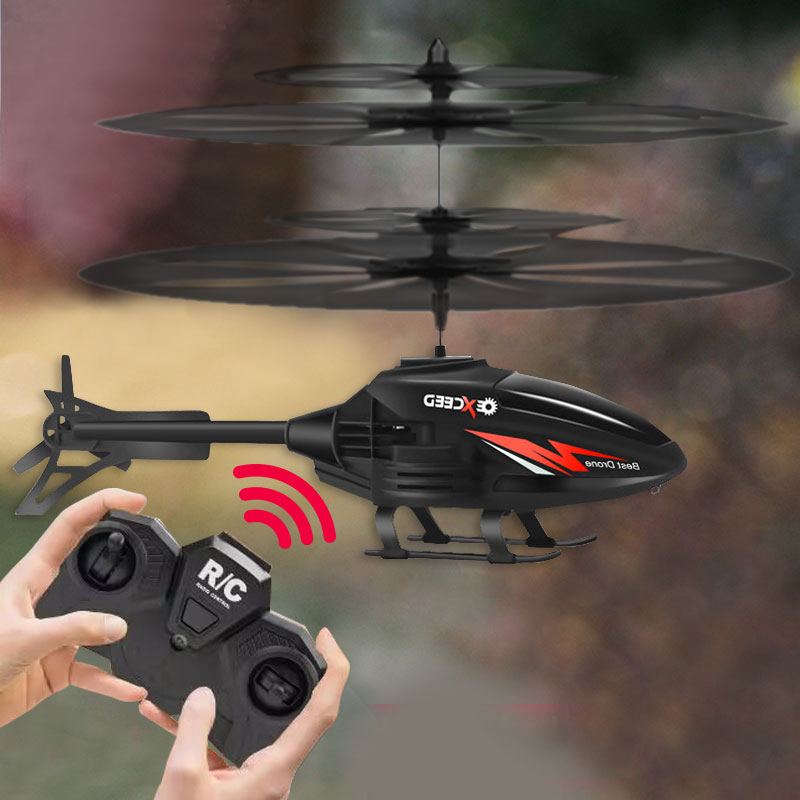 新款遥控直升机飞机无人战斗机小学生小型感应飞行器儿童耐摔玩具