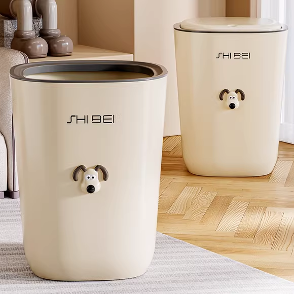 垃圾桶家用2024新款客厅卫生间厨房按压带盖大容量INS简约垃圾桶