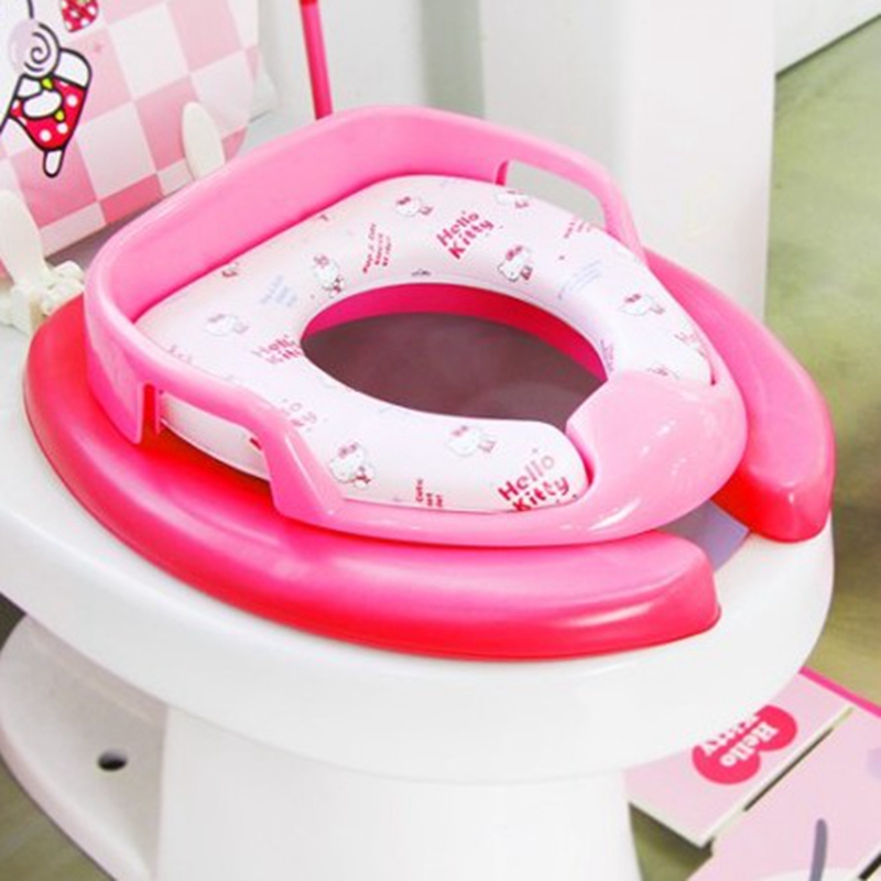 韩国Hello Kitty儿童马桶坐便器马桶圈女宝宝马桶盖坐便圈马桶垫