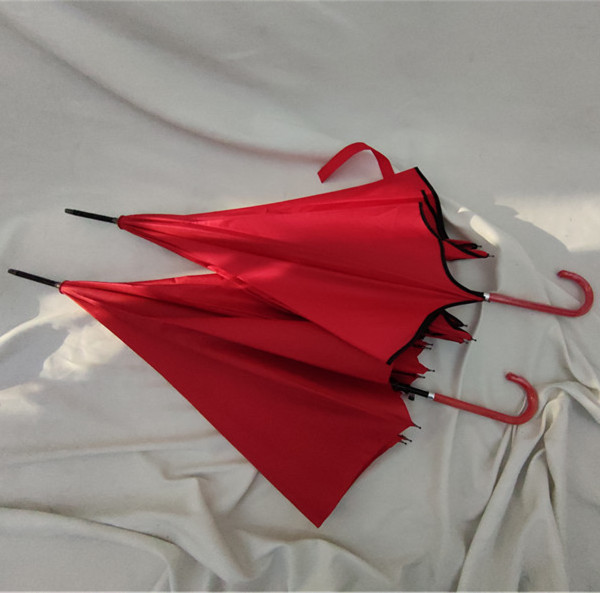 小红伞本命年雨伞结婚喜庆大红正红长柄雨伞自动婚庆伞
