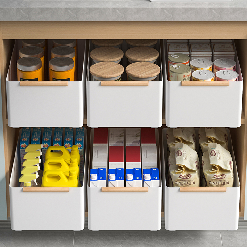 柜内抽屉置物架抽拉式水槽下分层储物筐调料碗碟用品收纳架整理盒