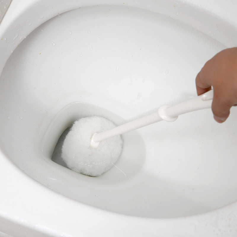 日本进口卫生间软毛不伤釉层无死角马桶刷子创意洁厕刷长柄厕所刷