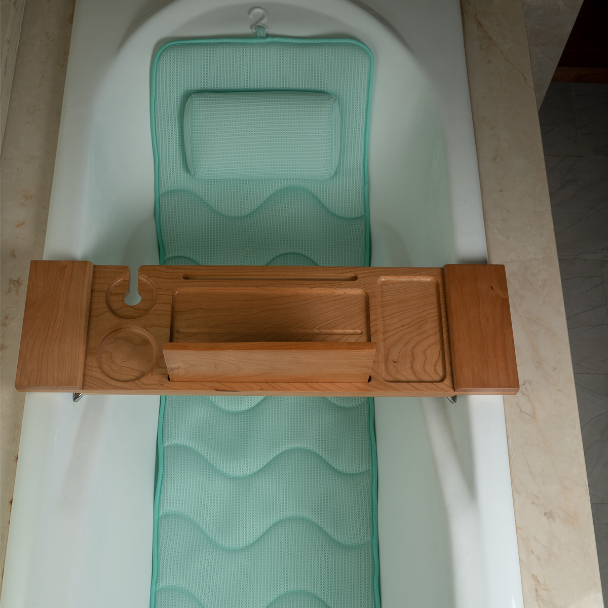 浴缸防滑垫 浴缸枕浴缸靠垫泡澡防滑垫