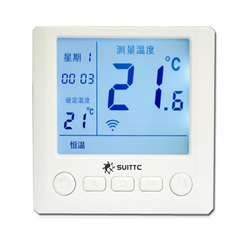 鑫源SUITTC大屏电热地暖WIFI温控器手机APP远程控制开关-优家8729