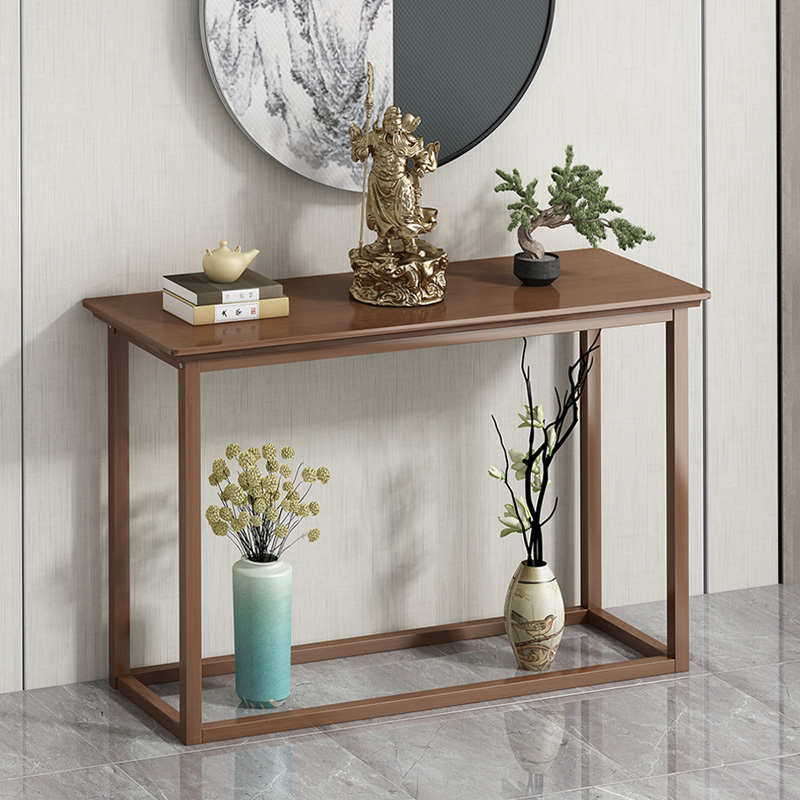 新中式玄关桌子入户靠墙边桌长条窄条案供桌家用实木端景台装饰柜