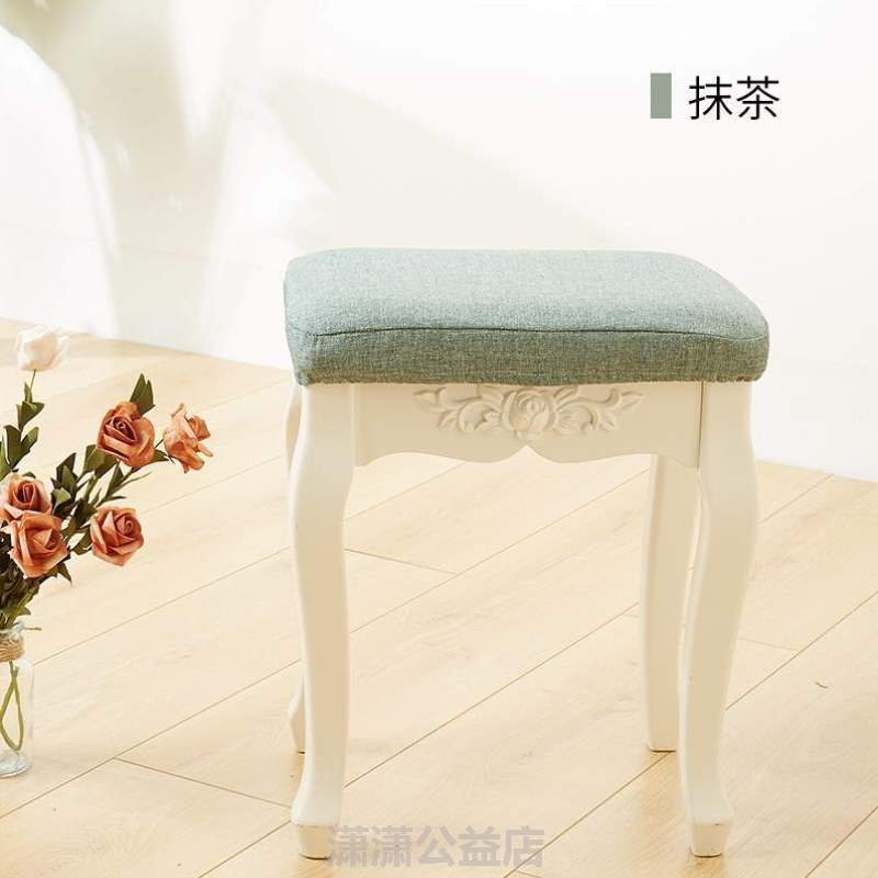 小罩棉麻凳方形家用套椅子四方钢琴凳子套罩%加厚纯色椅子套方凳